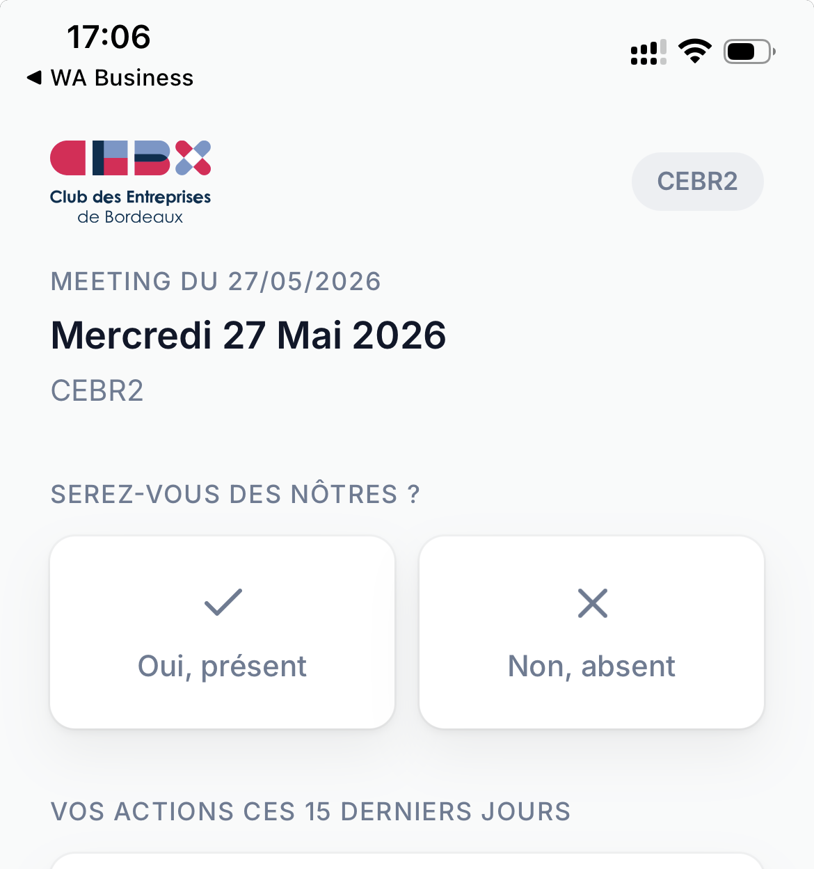 <p>Une application compagnon en un temps record pour le Club des Entreprises de Bordeaux</p>
